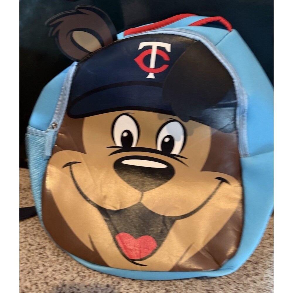 Backpack - Minnesota Twins TC Bear Target Student Backpack Book Bag Travel Bag
